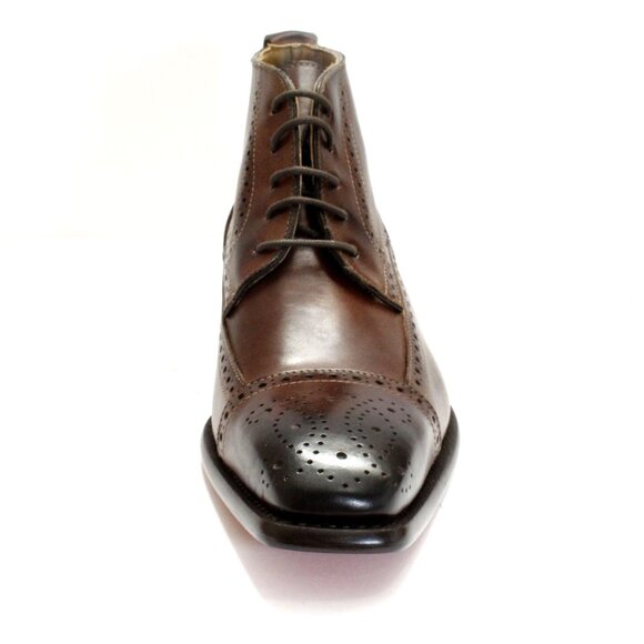 Chaka Men’s Coffee Leather Boots